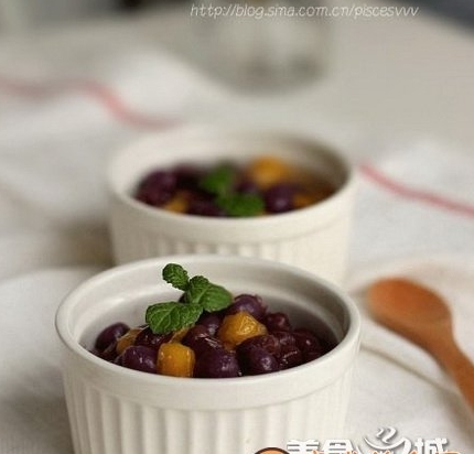 紫薯圓南瓜圓甜湯