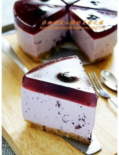 藍莓醬凍芝士蛋糕