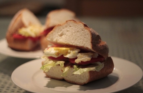 簡易雞蛋三明治