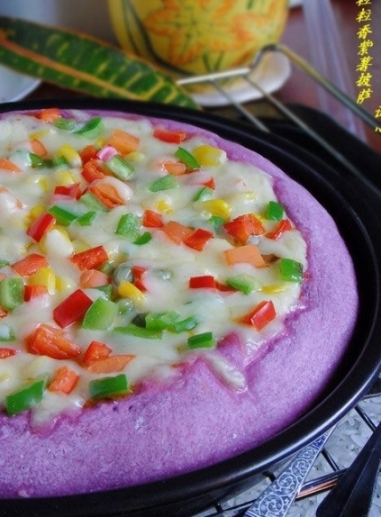 粒粒香紫薯披薩