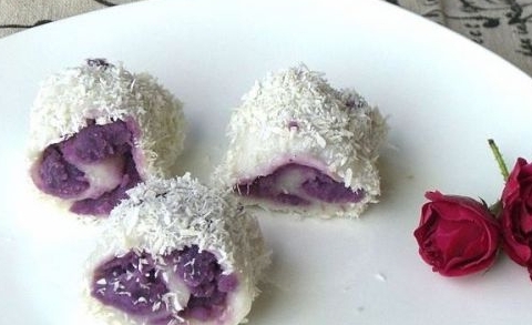 山藥紫薯卷