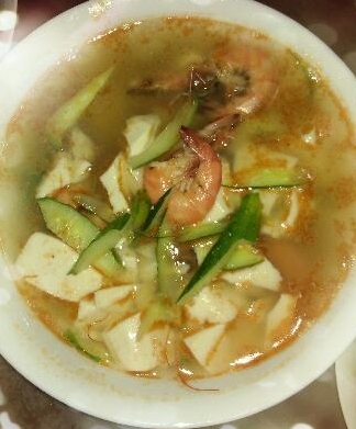 白玉豆腐鮮蝦湯