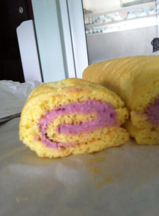 紫薯乳酪蛋糕卷