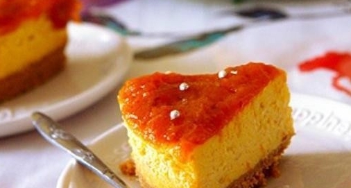 甜杏子芝士蛋糕