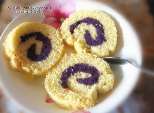 簡單好吃的紫薯蛋糕卷