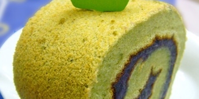紫薯綠茶蛋糕卷