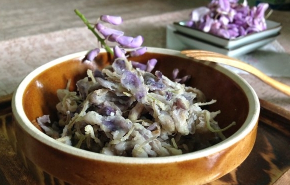 紫藤花蒸菜