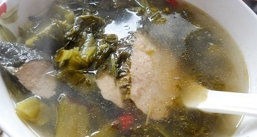 酸菜素魚湯