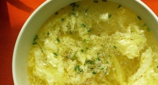 土豆絲榨菜絲蛋湯