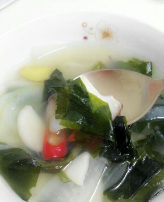 韓式蝦醬海帶蘿蔔湯