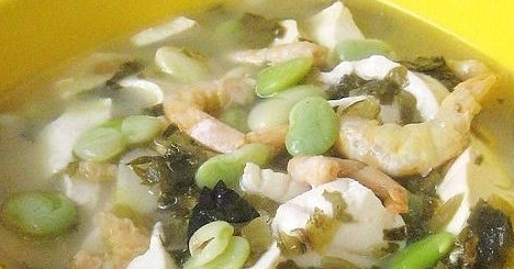 蝦干酸菜豆腐湯
