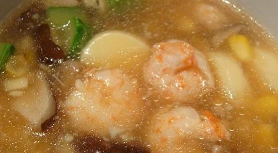 蝦仁日本豆腐湯