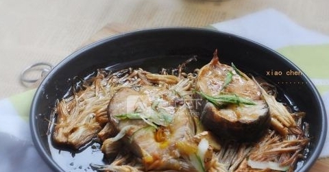 簡易金針菇烤魚
