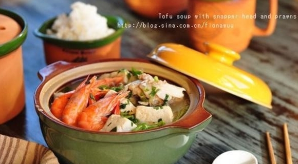 魚頭鮮蝦豆腐湯