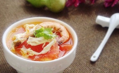 番茄大蝦湯