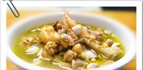 雙孢菇煲雞鮮湯