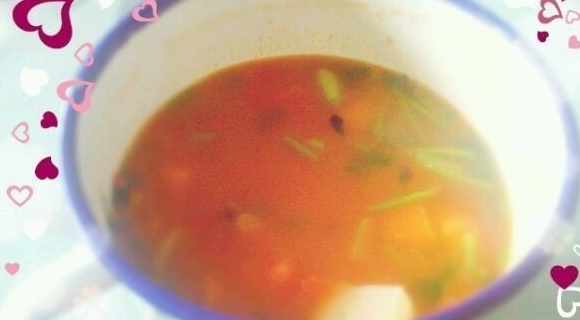 西紅柿南瓜豆腐湯