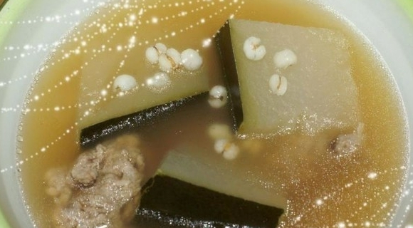 乾貝冬瓜薏米扇骨湯