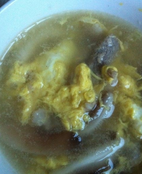 香菇肉絲蛋湯