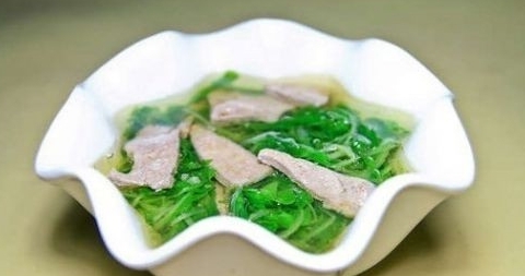 青菜豬肝湯