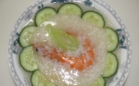 黃瓜大蝦粥