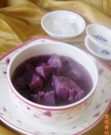 桂花冰糖紫薯湯
