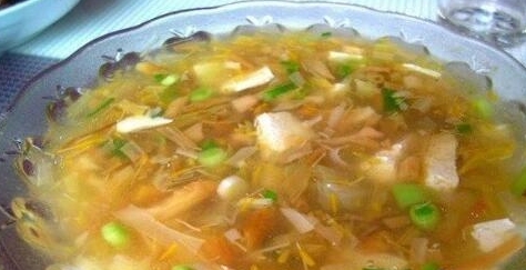 黃花豆腐湯