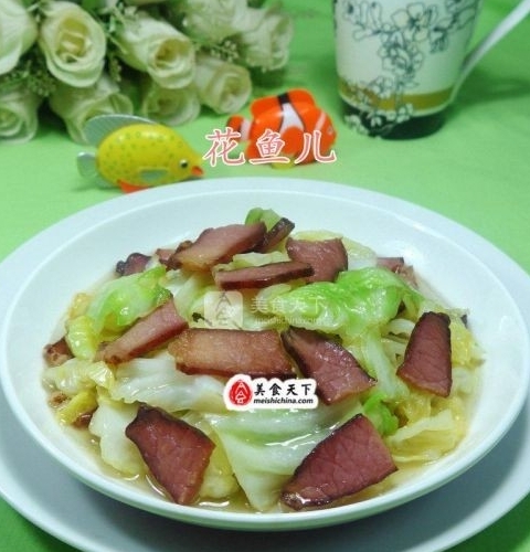 醬肉炒圓白菜