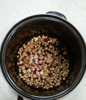 花生紅豆豆漿
