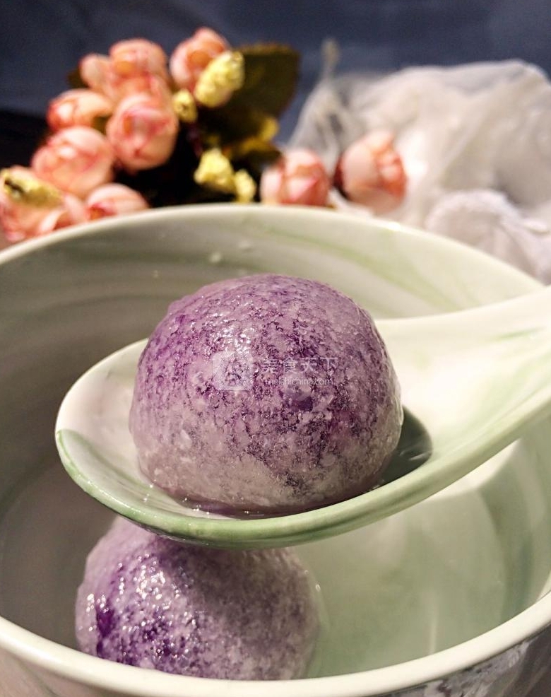 水晶紫薯湯圓