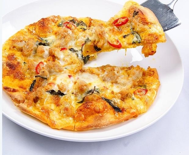 泰皇沙嗲猴菇披薩