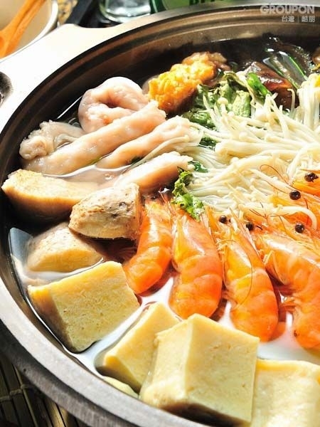 鮮蝦豆腐火鍋