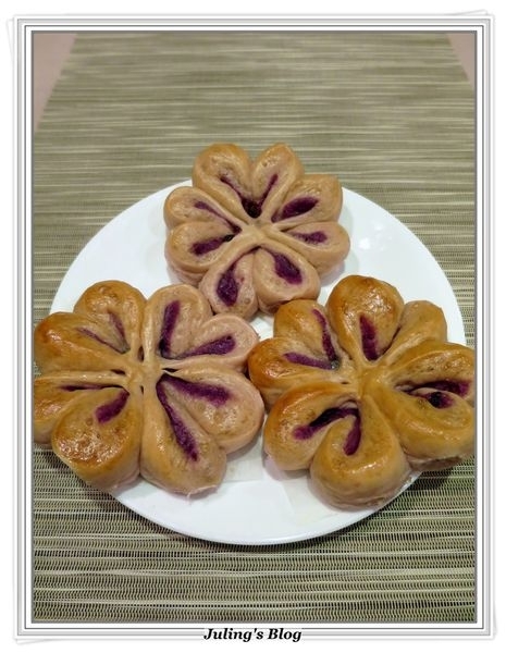 花樣紫薯麵包