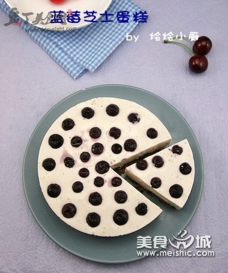 藍莓芝士蛋糕（圖）的家常做法