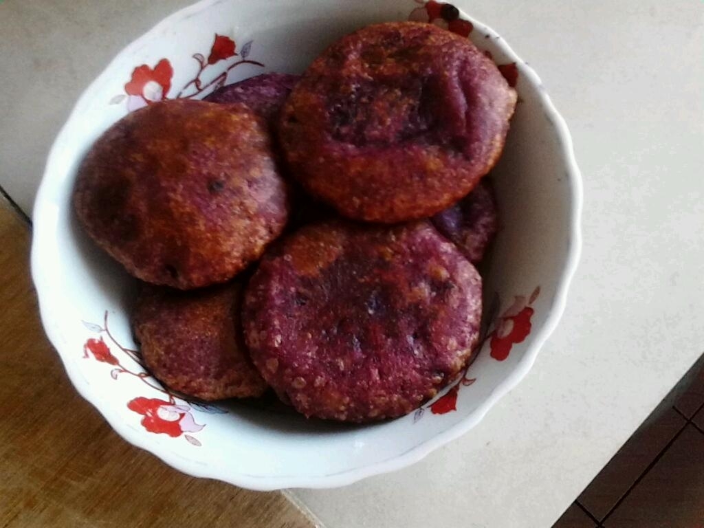 白糖紫薯餅