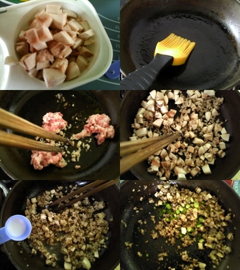 亞麻籽油蘑菇烘蛋土司蒸糕