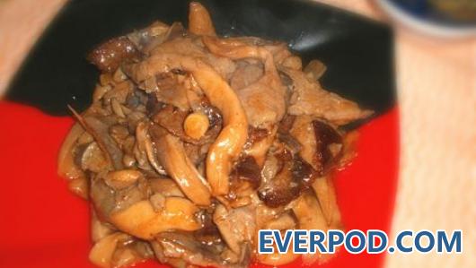 絲瓜平菇炒肉片