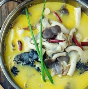 菌菇魚頭湯的做法