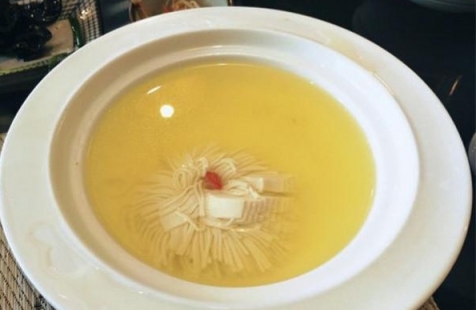 菊花豆腐湯的做法
