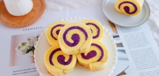 紫薯芋泥蛋糕卷的做法