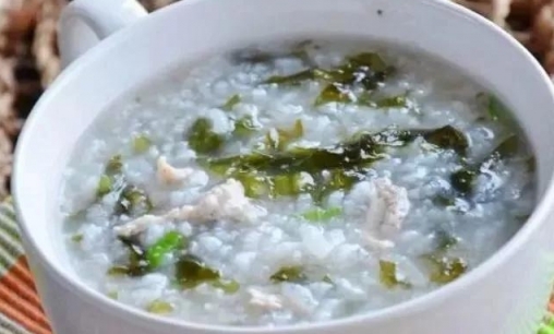 減肥養生粥的做法，紫菜蝦米粥的做法
