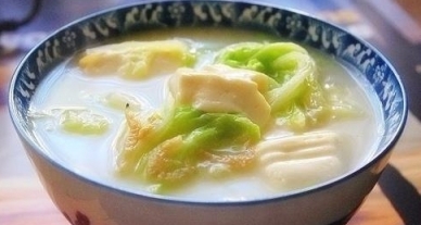 快捷菜湯，豆腐白菜湯，白玉湯的做法