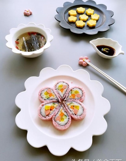 櫻花壽司食譜，漂亮又好吃
