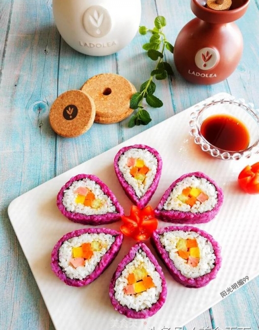 紫薯花瓣壽司食譜