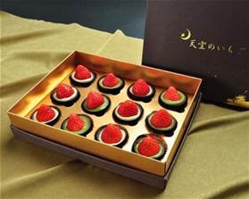 日本草莓巧克力大福