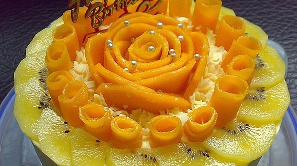 芒果流沙慕斯蛋糕
