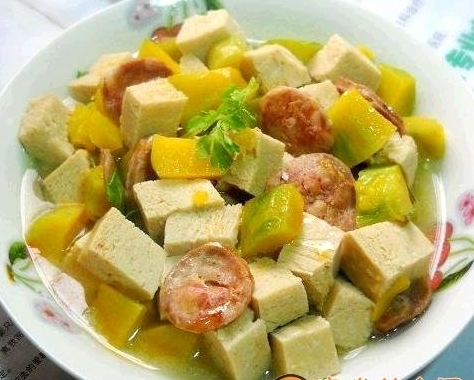 南瓜燉凍豆腐