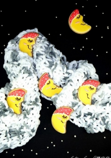 月亮寶貝卡通餅乾