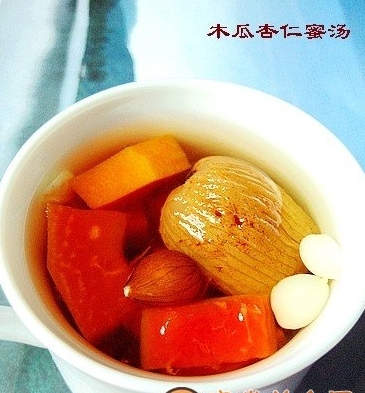 木瓜杏仁蜜湯