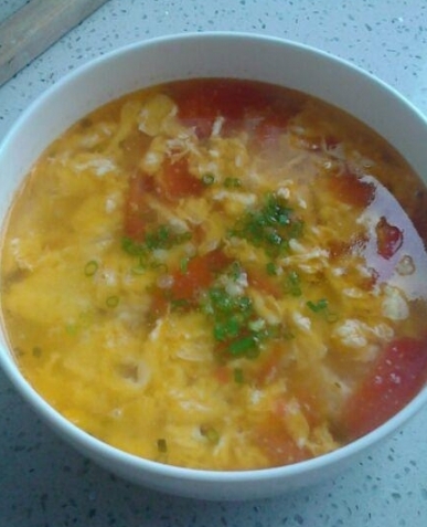 柿子雞蛋湯
